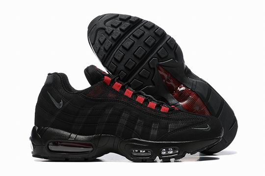 Cheap Nike Air Max 95 Black Red Men's Shoes From China-152